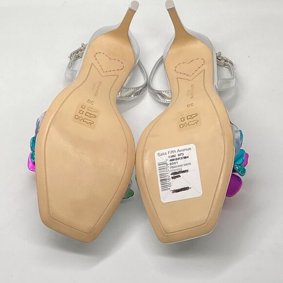 Sophia Webster Vanessa Embellished Butterfly Slingback Sandals size 38 - Picture 12 of 13